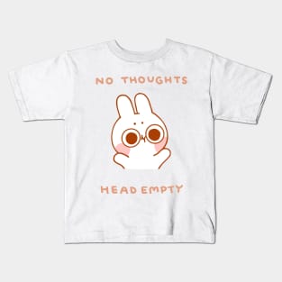 No Thoughts Head Empty Kids T-Shirt